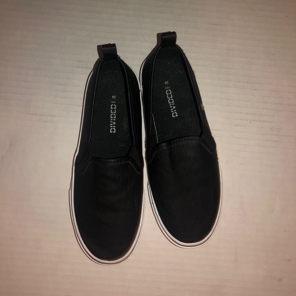 Divided slip on shoes